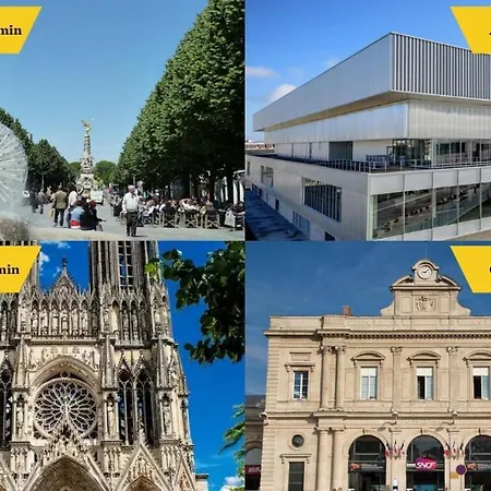 La Des 3 Piliers Avec Parking Prive Apartament Reims